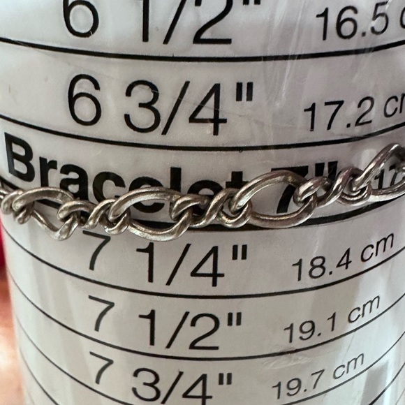 James Avery Sterling Silver Twisted Oval Link Chain Classic Bracelet 7”  4311 - Picture 6 of 12